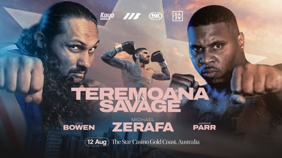 Teremoana and Savage trade verbal blows online ahead of August 12 showdown in Australia
